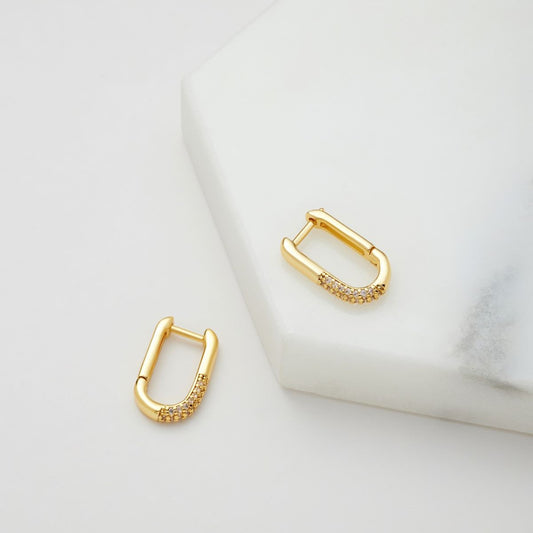 Zafino Amy Hoop Earrings Gold