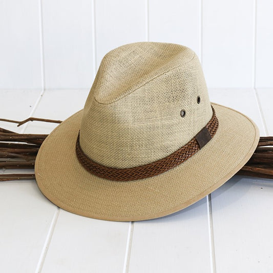 Bayley Drover Linen Hat 59cm