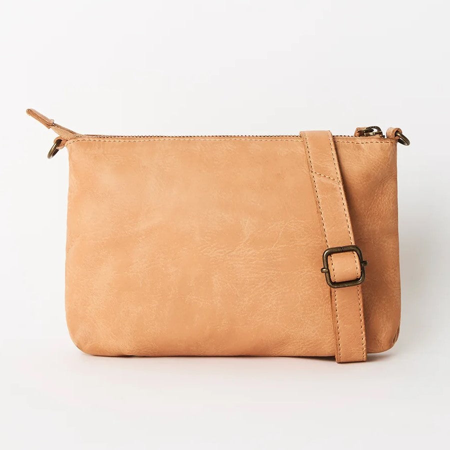 Juju Baby Crossbody Leather Bag Tan