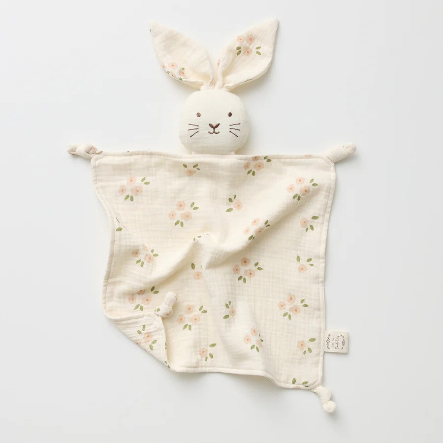 Bunny lovey Milk with daisy print