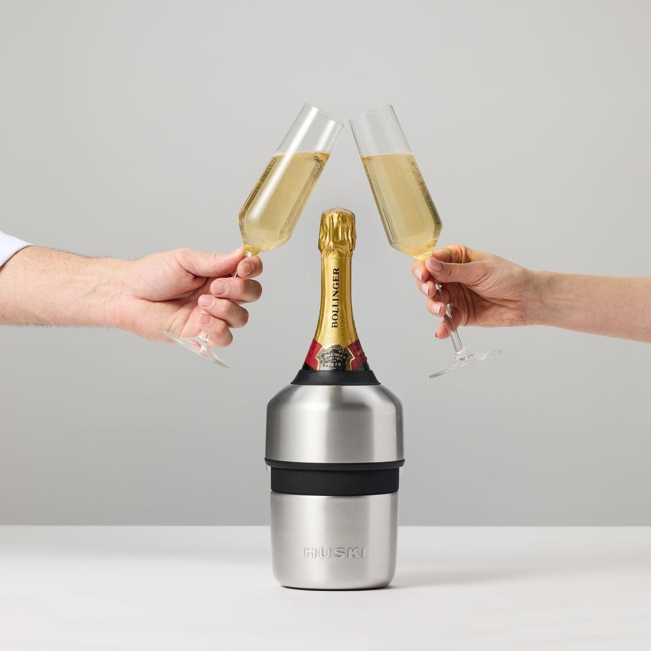 Huski Champagne Cooler Brushed Stainless