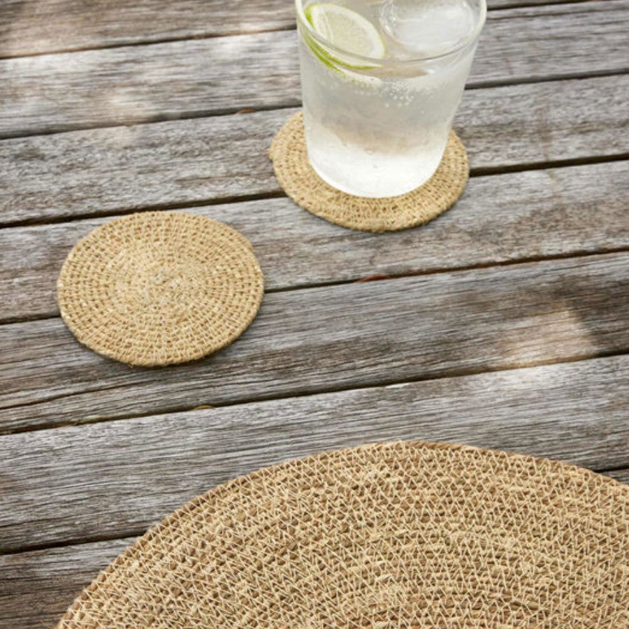 Citta Woven Natural Coasters set/4