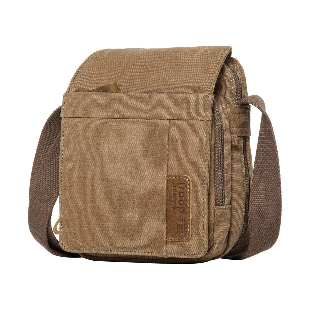 Troop Classic Small Flap Front Body Bag Brown