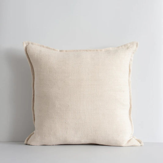 Flaxmill Cushion with Feather inner - Nude