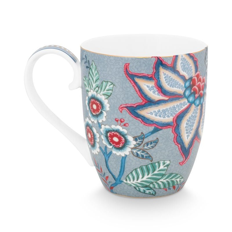 Pip Mug Flower Festival Large Light Blue 350ml