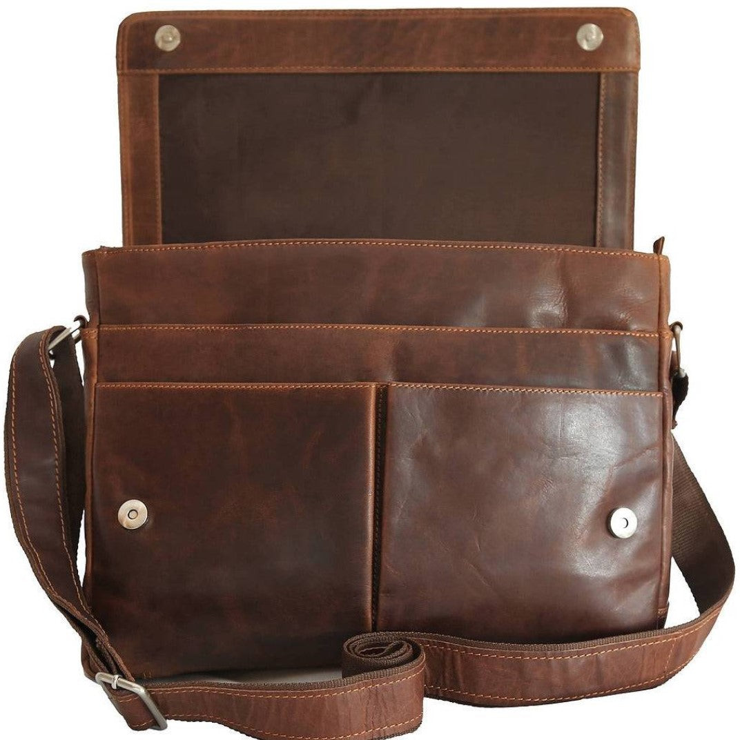 Leather Laptop Bag Gent - Sandel