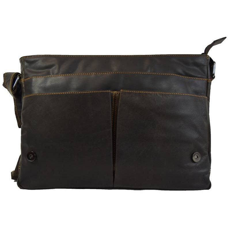 Leather Laptop Bag Gent - Brown