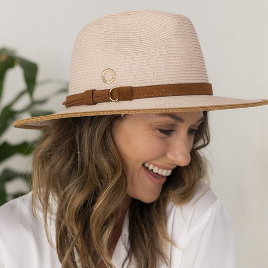 Penny Panama Hat Blush