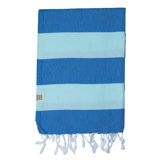 Santorini Turkish Towel Royal Blue Mint