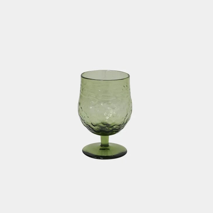 Serena Wine Goblet Green Set of 4 by French Country