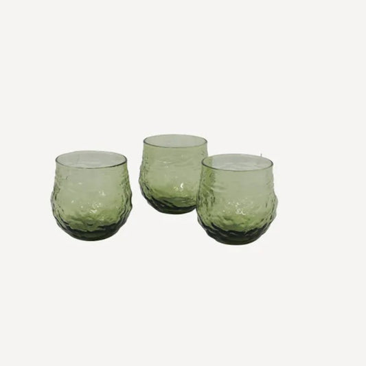 Serena Tumbler Green Set of 4 by French Country