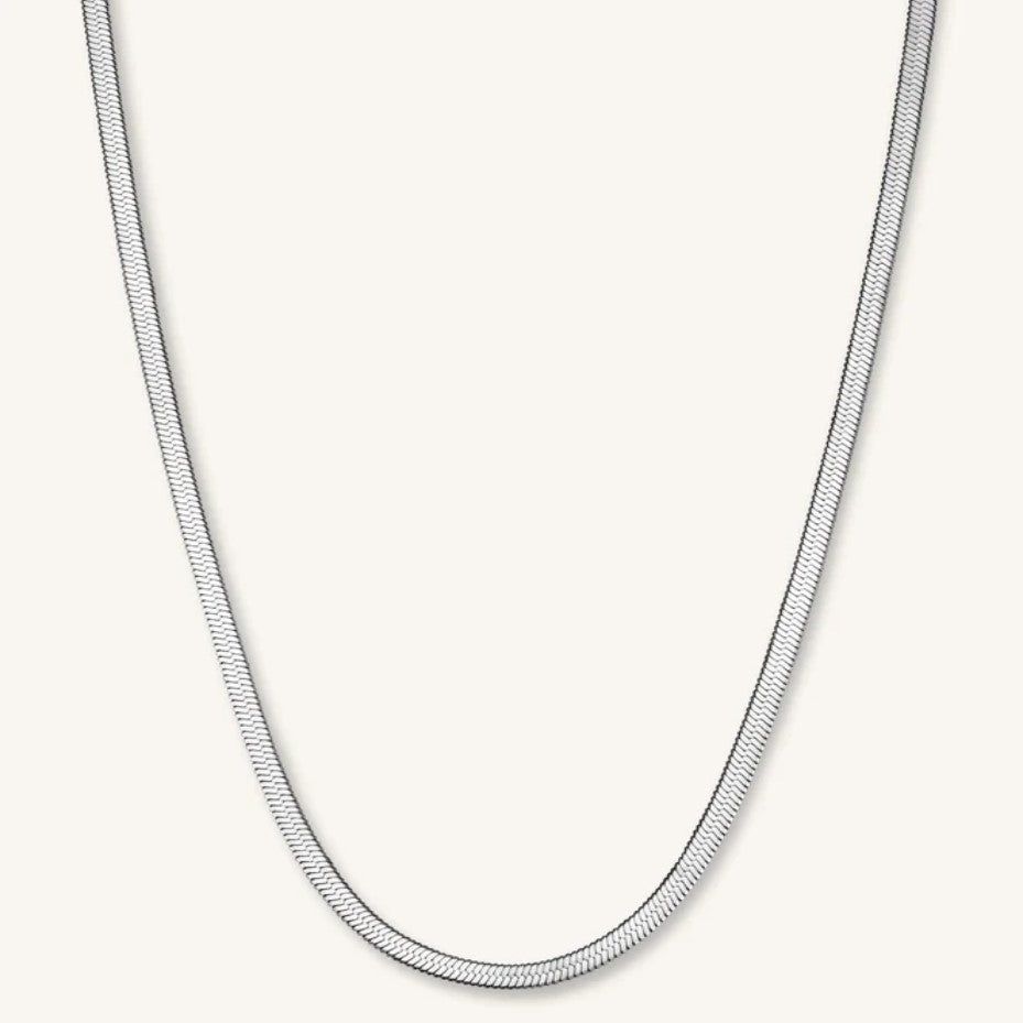 Rosefield Snake Necklace Silver