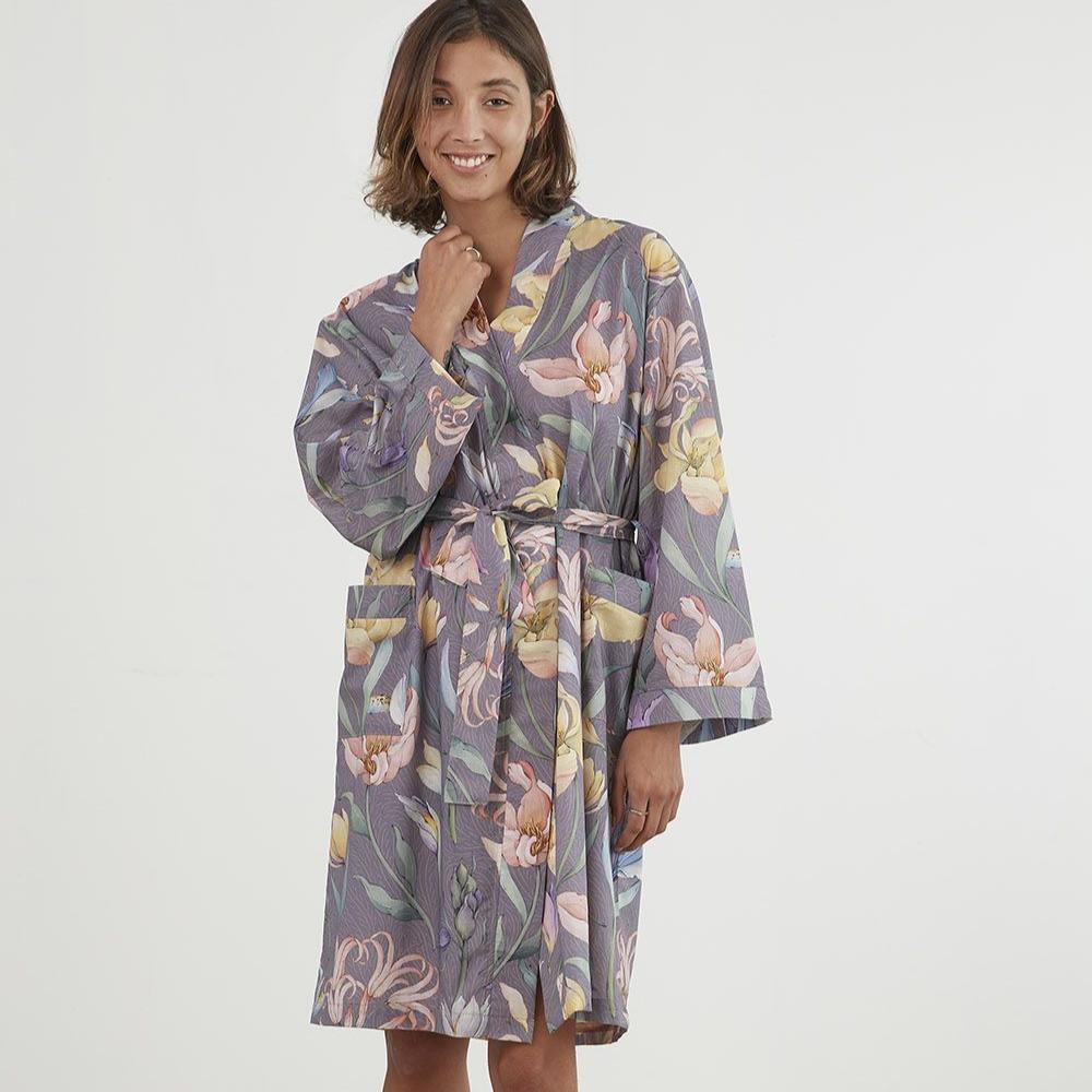 Botanical Robe Grey by Baksana